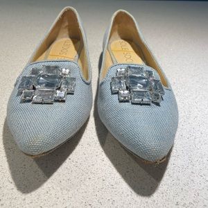 Sole Society baby blue with bling SO-LIBRY